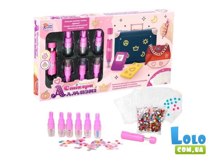 Набор для творчества Алмазные стикеры, Fun Game