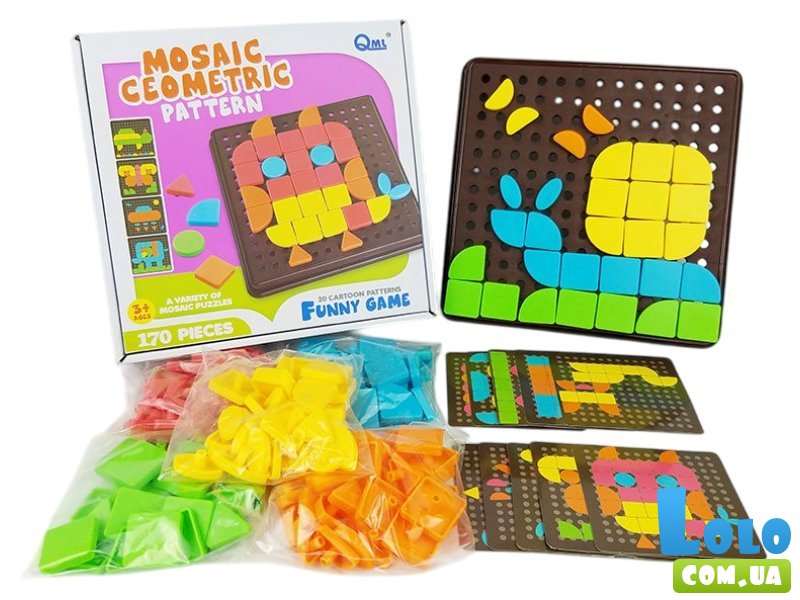 Мозаика для самых маленьких, 170 дет., 10 картинок