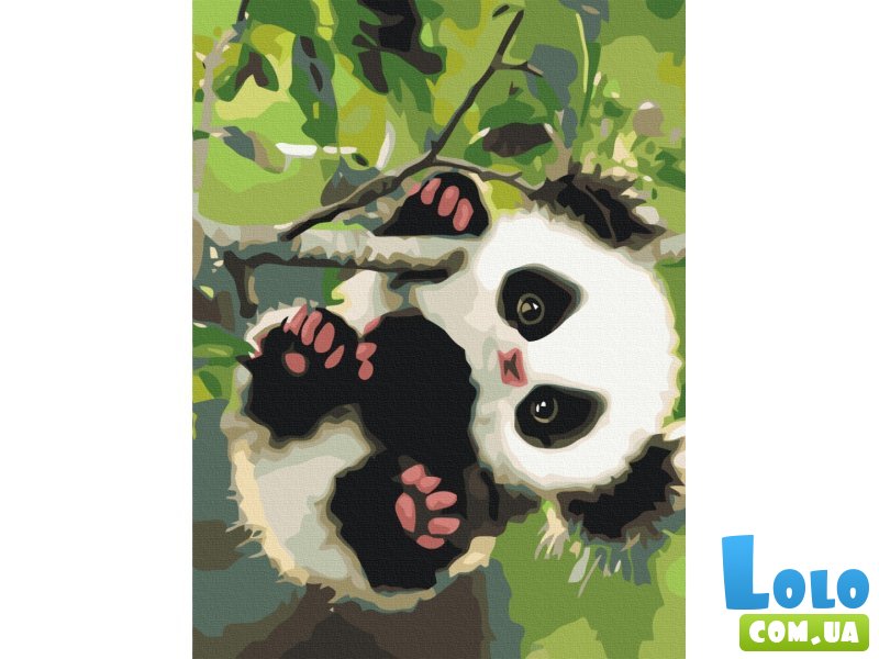 Картина по номерам Игривая панда, Brushme (30х40 см)