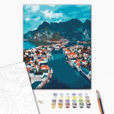 Картина по номерам Норвежские фьорды, Brushme (30х40 см)