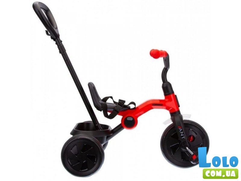 Велосипед складной трехколесный детский с родительской ручкой Ant+, Qplay (Red)