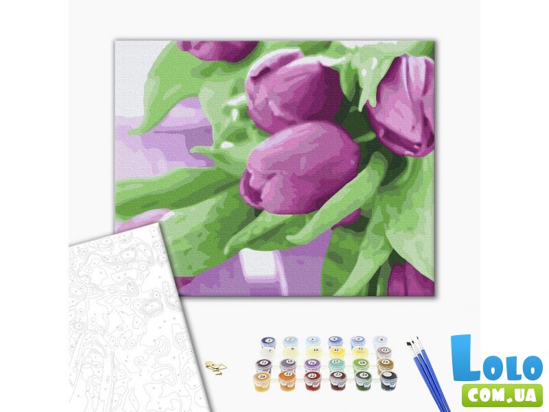 Картина по номерам Тюльпаны на столе, Brushme (40х50 см)