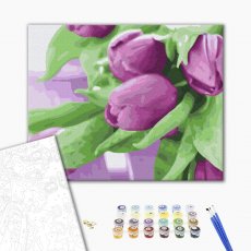 Картина по номерам Тюльпаны на столе, Brushme (40х50 см)