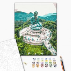 Картина по номерам Большой Будда Тянь Тан, Brushme (30х40 см)