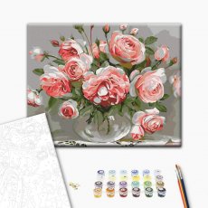 Картина по номерам Розы на столике, Brushme (30х40 см)