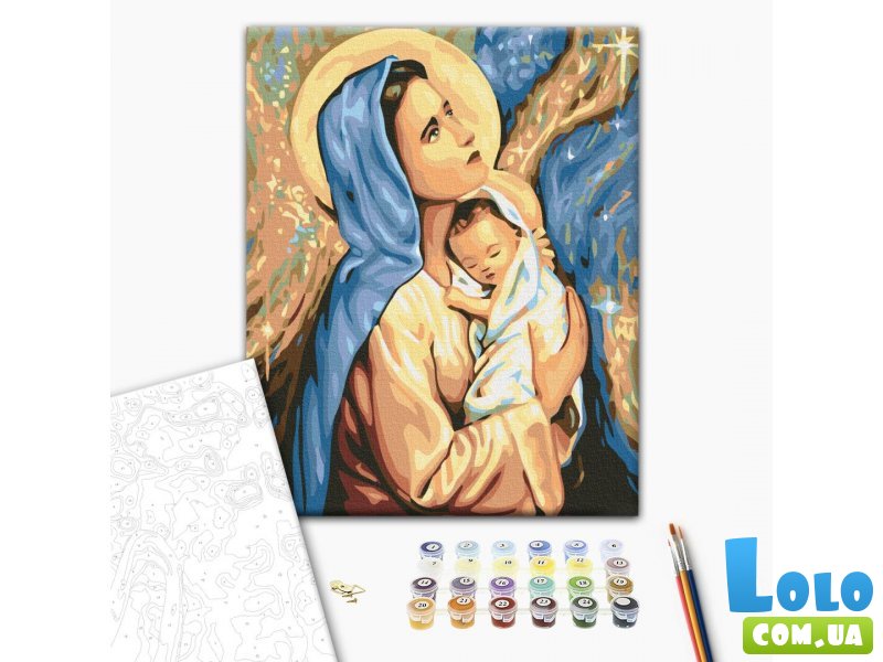Картина по номерам Мария и Иисус, Brushme (30х40 см)