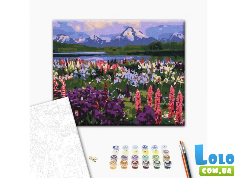 Картина по номерам Долина полевых цветов, Brushme (30х40 см)