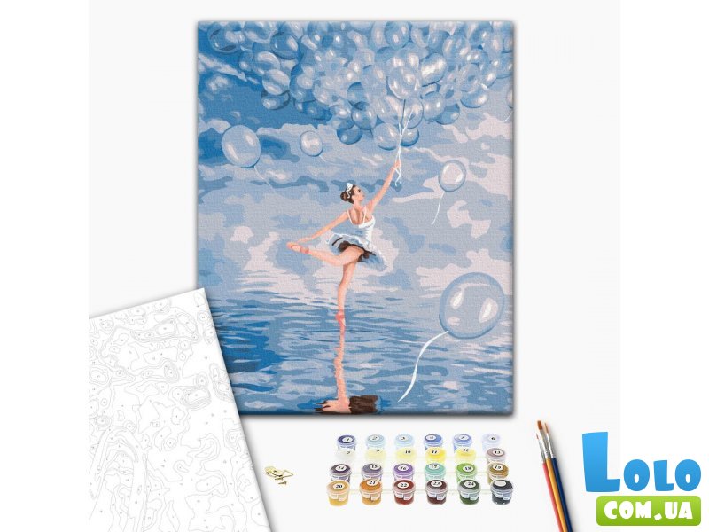 Картина по номерам Голубая балерина, Brushme (30х40 см)