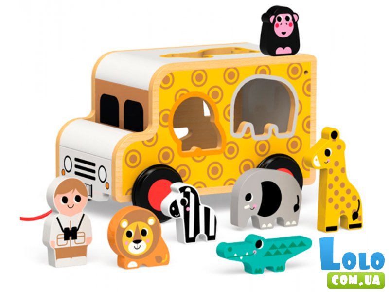 Деревянная игрушка-сортер Машинка, Kids hits