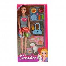 Кукла Sasha с домашними питомцами и аксессуарами