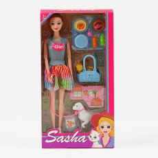 Кукла Sasha с домашними питомцами и аксессуарами