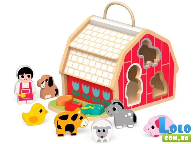 Деревянная игрушка-сортер Домик, Kids Hits