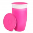 Чашка непроливная Miracle 360 ​​с крышкой 296 мл, Munchkin (розовый)