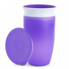Чашка непроливная Miracle 360 ​​с крышкой 296 мл, Munchkin (фиолетовый)