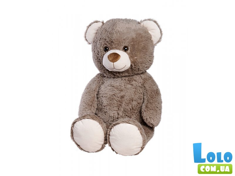 Мягкая игрушка Медвежонок, Nicotoy, 70 см (серый)