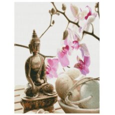 Алмазная мозаика Расслабление с Буддой, Strateg (50х60 см)