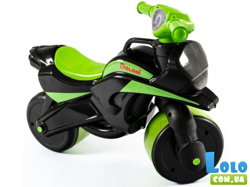 Мотоцикл - толокар, Doloni Toys (черный)
