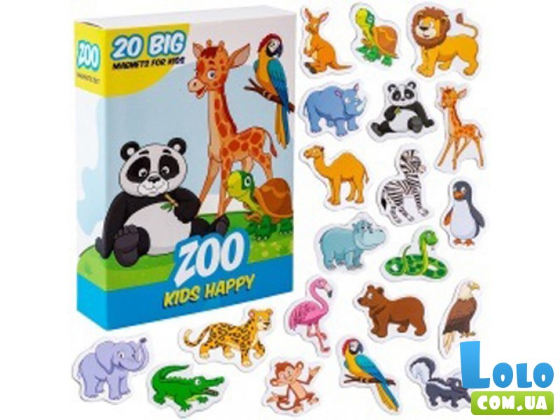 Набор магнитов Счастливые дети Зоопарк