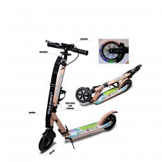 Самокат двухколесный, Scale Sports (бежевый)