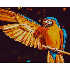 Картина по номерам Яркий попугай, Strateg (40х50 см)