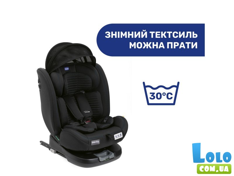 Автокресло детское Unico Evo i-Size Air, Chicco (черное)