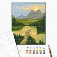 Картина по номерам Рассвет в долине ©Bona, Brushme (40х50 см)