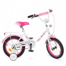 Велосипед двухколесный детский Flower, Profi (white/pink)