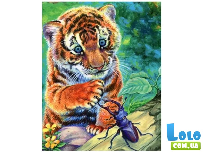 Алмазная мозаика Тигренок, TK Group (30х20 см)