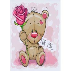 Алмазная мозаика Мишка, TK Group (30х20 см)