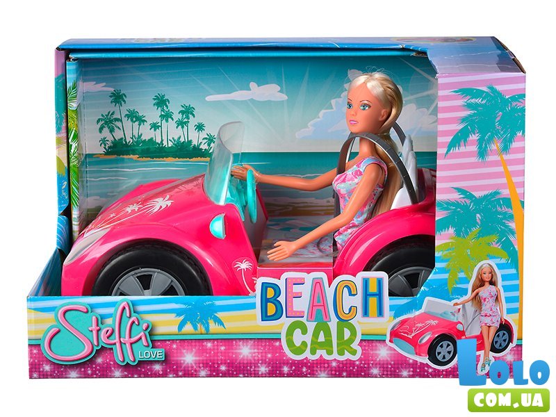 Набор с куклой Штеффи и пляжный кабриолет, Simba