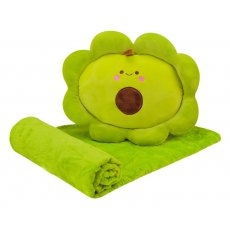 Мягкая игрушка с пледом Авокадо, 40 см