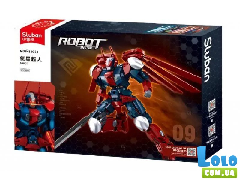 Конструктор P.R Mecha Робот, Sluban (M38-B1053), 538 дет.