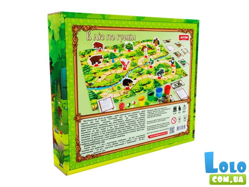 Настольная игра В лес за грибами, Artos