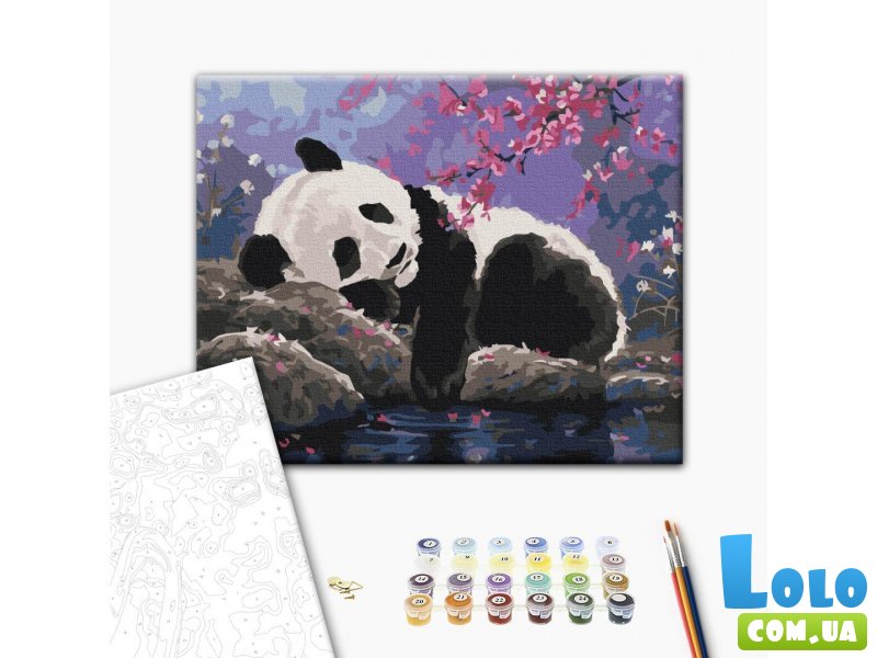 Картина по номерам Сладкий сон панды, Brushme (30х40 см)