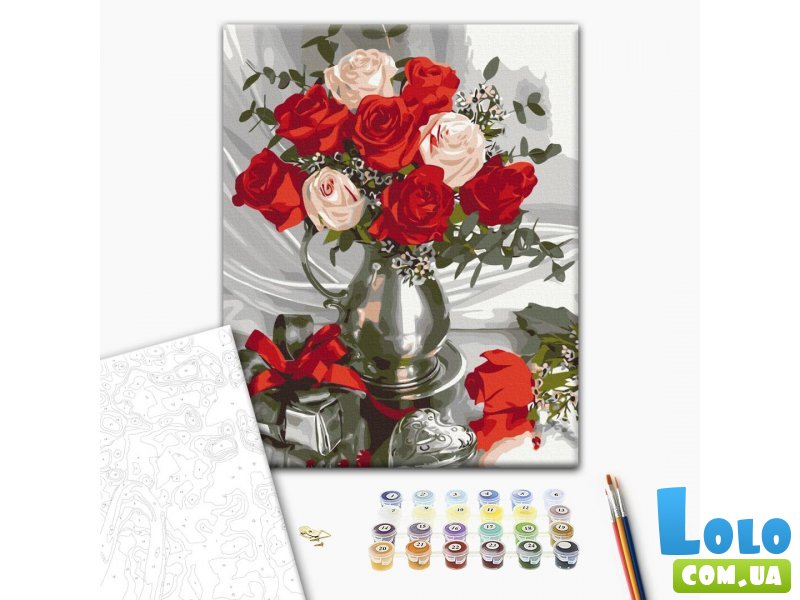 Картина по номерам Подаренные розы, Brushme (30х40 см)