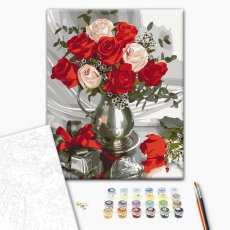 Картина по номерам Подаренные розы, Brushme (30х40 см)