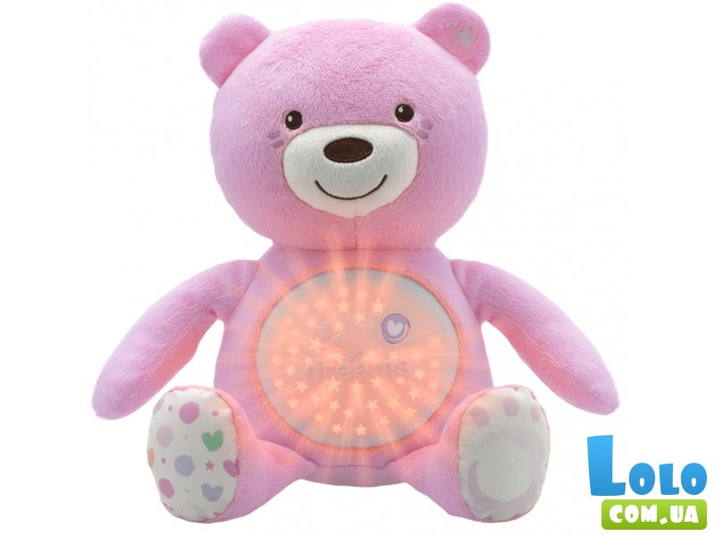Интерактивная музыкальная игрушка Медвежонок, Chicco (розовый)
