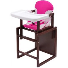 Стульчик-трансформер для кормления Пони-220 тонированный, Babyroom (розовый / белый)