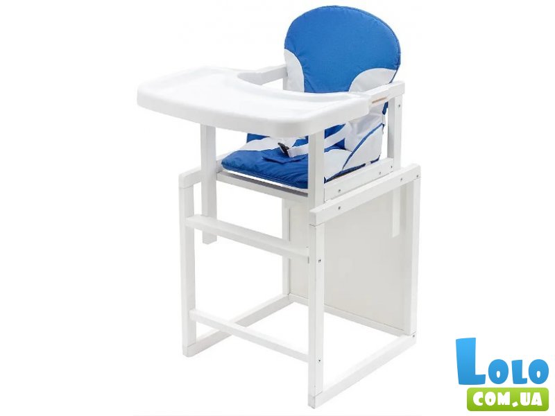 Стульчик-трансформер для кормления Пони-240, Babyroom (белый синий / белый)