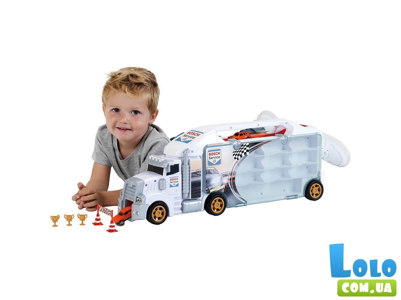 Детский грузовик для сбора автомобилей Bosch Car Service, Klein