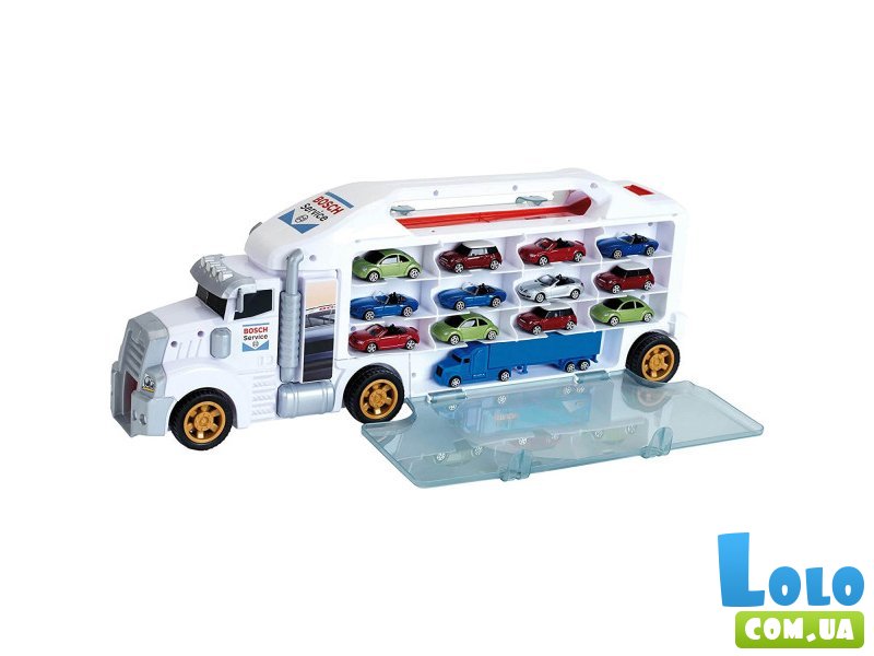 Детский грузовик для сбора автомобилей Bosch Car Service, Klein