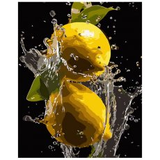 Картина по номерам Яркие лимоны, Strateg (40х50 см)
