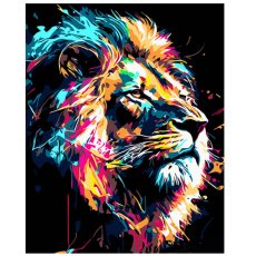 Картина по номерам Мощный лев, Strateg (40х50 см)