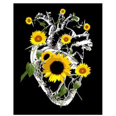 Картина по номерам Сердце среди подсолнухов, Strateg (40х50 см)