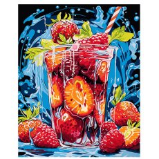 Картина по номерам Ягодный коктейль, Strateg (40х50 см)