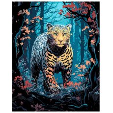 Картина по номерам Леопард на охоте, Strateg (40х50 см)