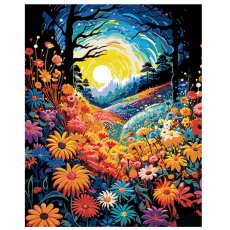 Картина по номерам Цветочный лес, Strateg (40х50 см)