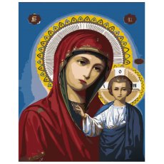 Картина по номерам Богородица, Strateg (30х40 см)