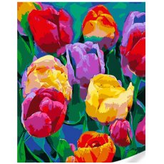 Картина по номерам Тюльпаны, Strateg (40х50 см)