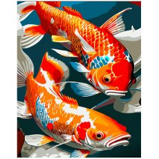 Картина по номерам Пара рыбок, Strateg (30х40 см)